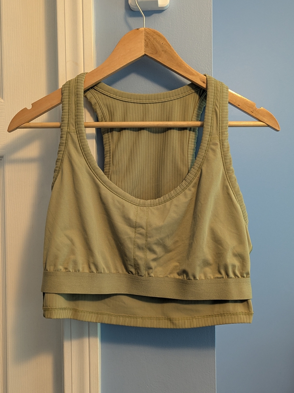 all in motion Sage Ribbed Racerback Crop Top - Picture 3 of 7